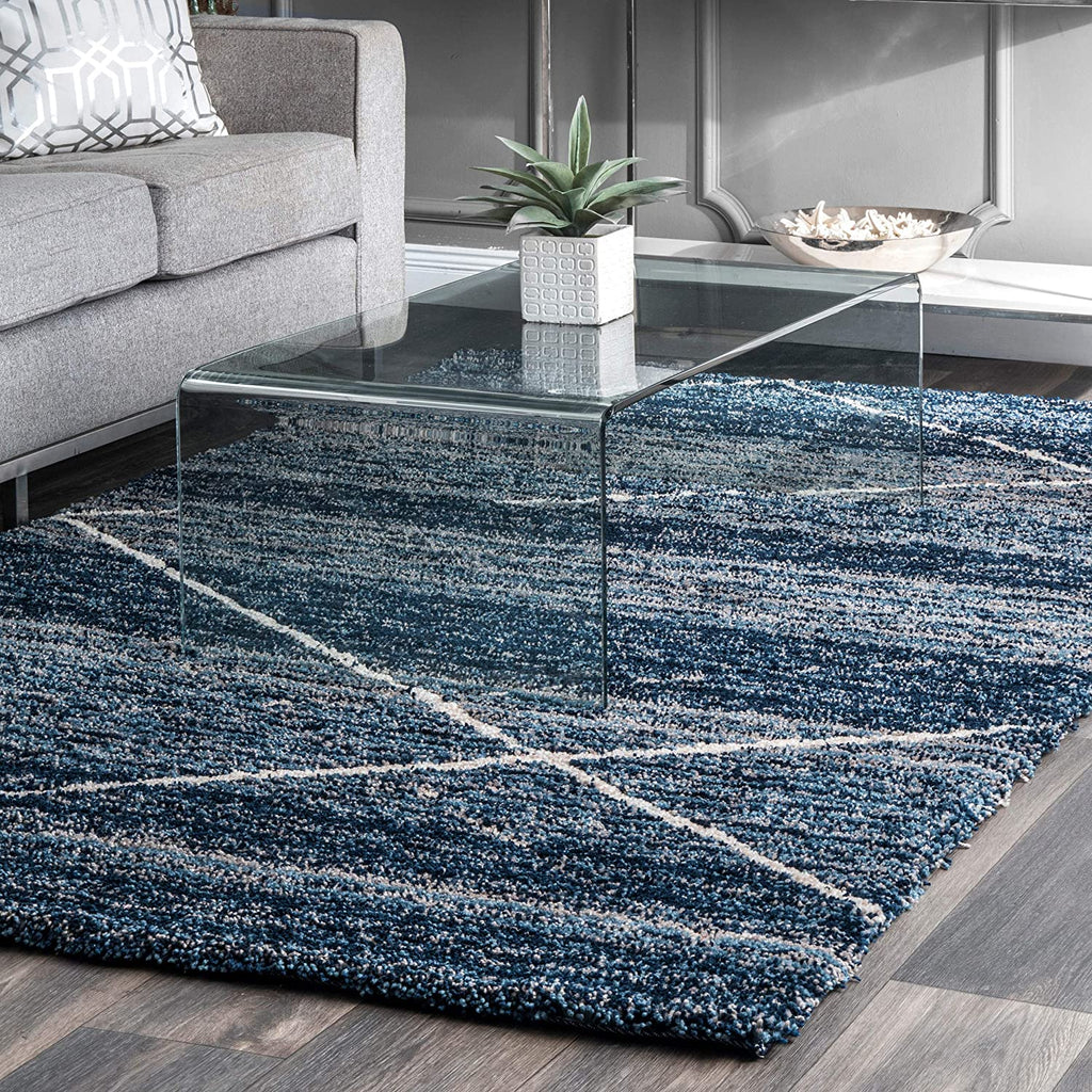 HI-Homes Shaded Silk Touch Ombre Haze Shaggy Carpet | Soft Microfiber Rug | Handmade Rug