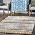 HI-Homes Shaded Silk Touch Ombre Haze Shaggy Carpet | Soft Microfiber Rug | Handmade Rug