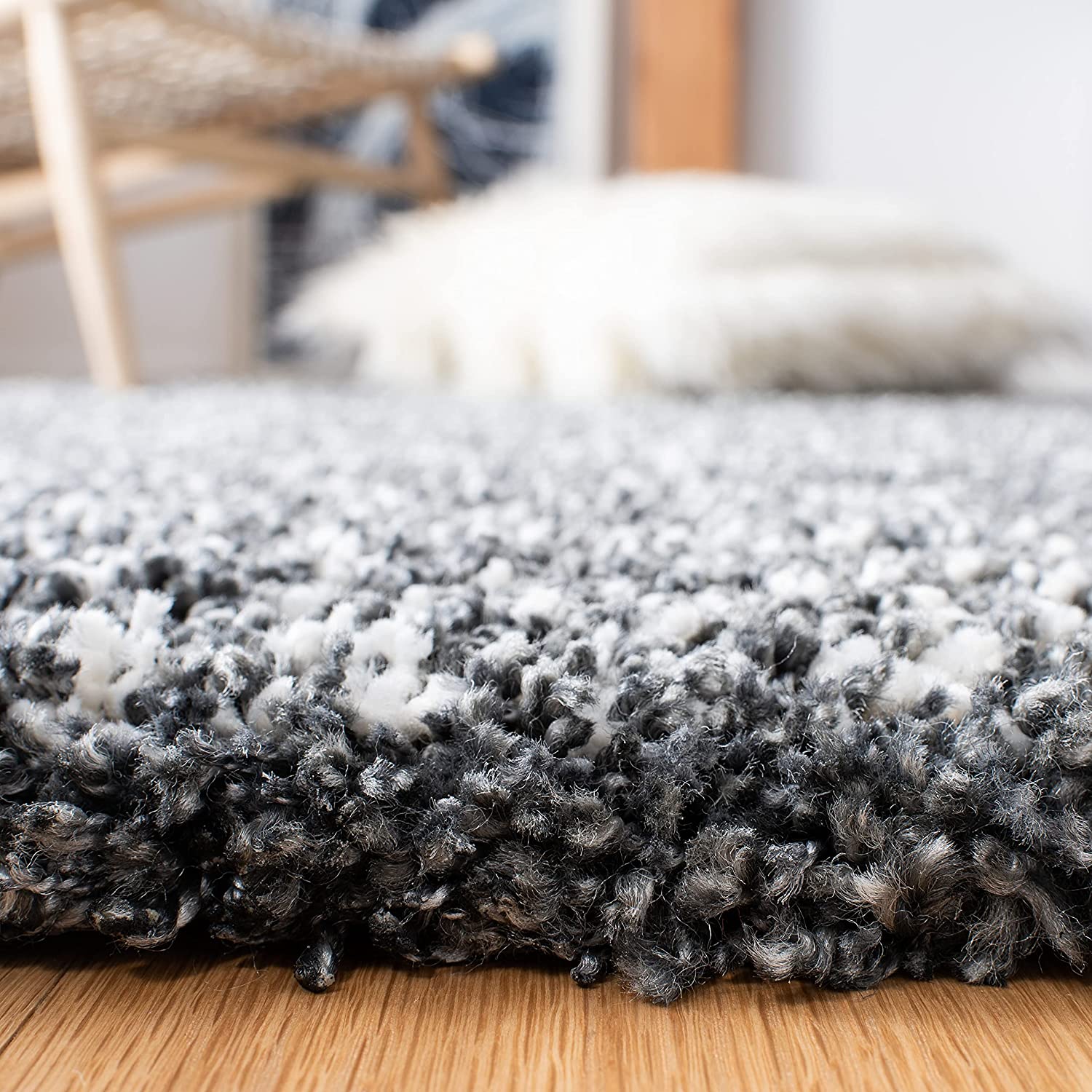HI-Homes Shaded Silk Touch Ombre Haze Shaggy Carpet | Soft Microfiber Rug | Handmade Rug