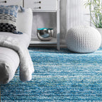 HI-Homes Shaded Silk Touch Ombre Haze Shaggy Carpet | Soft Microfiber Rug | Handmade Rug