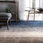 HI-Homes Shaded Silk Touch Ombre Haze Shaggy Carpet | Soft Microfiber Rug | Handmade Rug