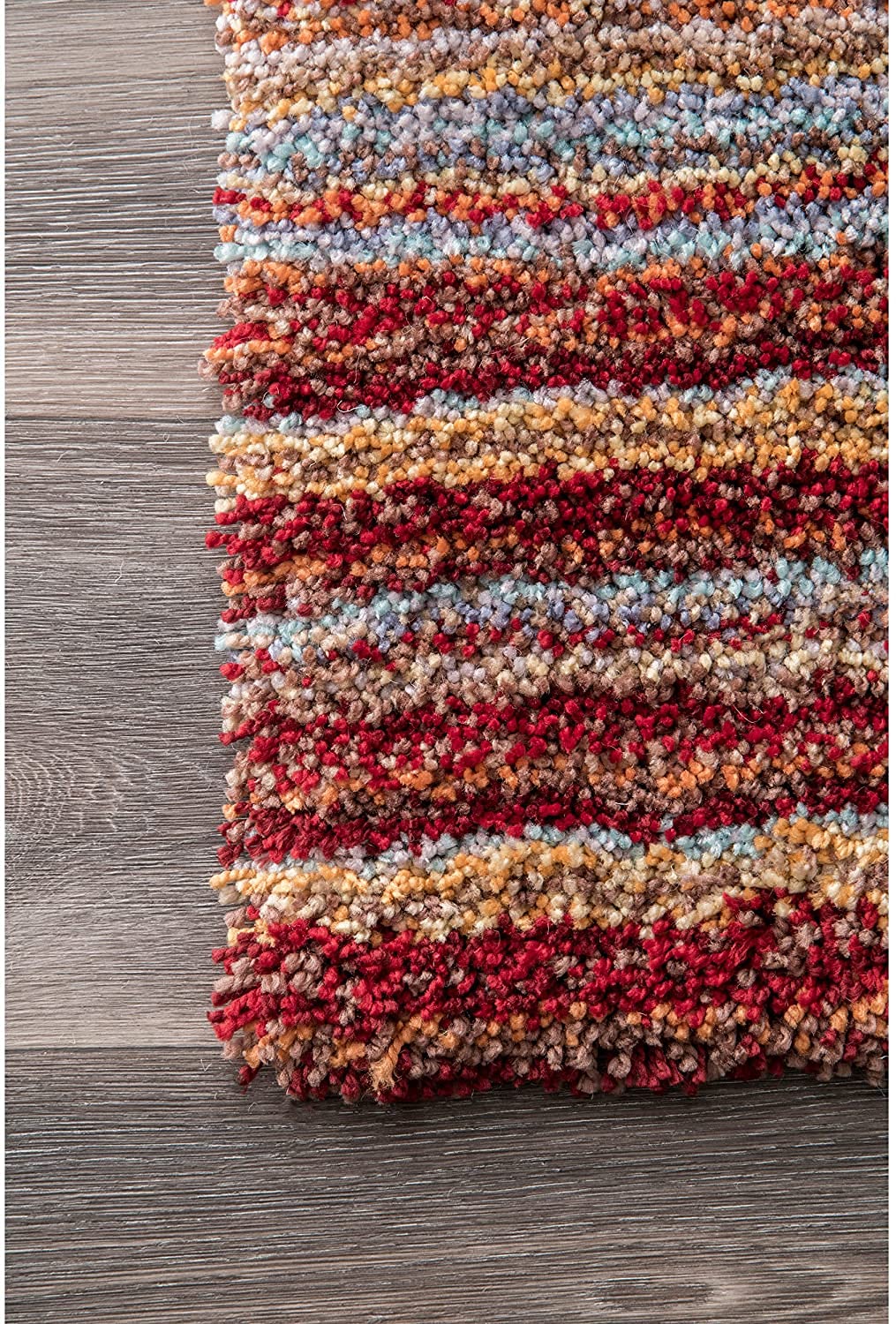 HI-Homes Shaded Silk Touch Ombre Haze Shaggy Carpet | Soft Microfiber Rug | Handmade Rug
