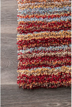 HI-Homes Shaded Silk Touch Ombre Haze Shaggy Carpet | Soft Microfiber Rug | Handmade Rug
