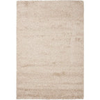 HI-Homes Beige Shaggy Carpet | Soft Microfiber | Handmade Rug