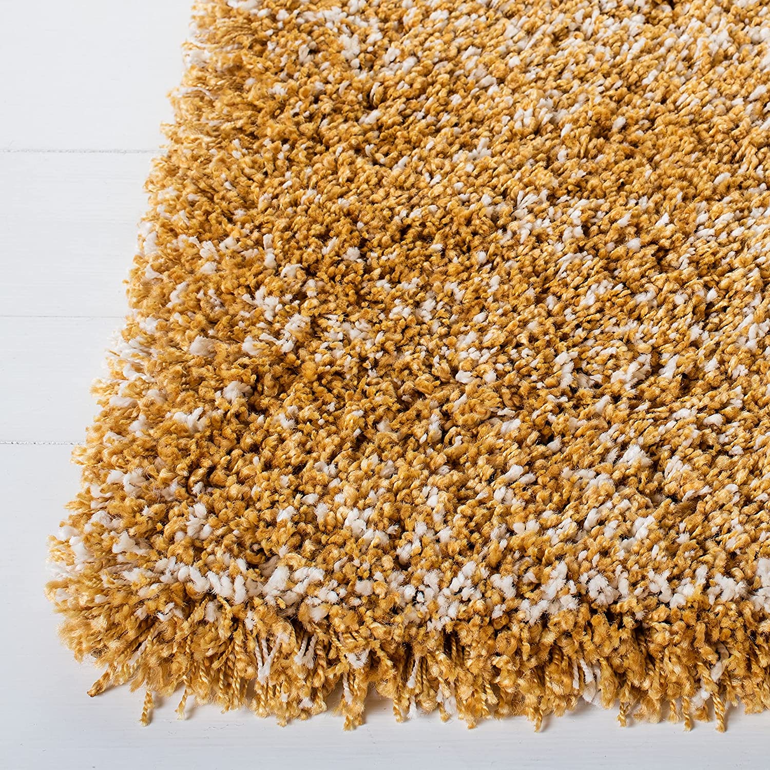 HI-Homes Shaded Silk Touch Ombre Haze Shaggy Carpet | Soft Microfiber Rug | Handmade Rug