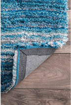 HI-Homes Shaded Silk Touch Ombre Haze Shaggy Carpet | Soft Microfiber Rug | Handmade Rug