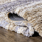 HI-Homes Shaded Silk Touch Ombre Haze Shaggy Carpet | Soft Microfiber Rug | Handmade Rug