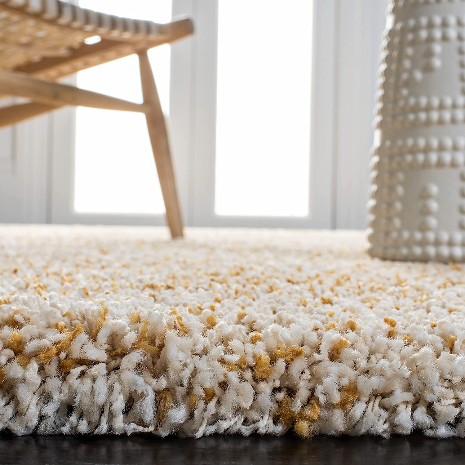 HI-Homes Shaded Silk Touch Ombre Haze Shaggy Carpet | Soft Microfiber Rug | Handmade Rug