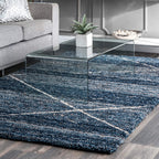 HI-Homes Shaded Silk Touch Ombre Haze Shaggy Carpet | Soft Microfiber Rug | Handmade Rug