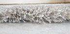 HI-Homes Silver Mint Shaded Silk Touch Shaggy Carpet | Soft Microfiber & Polyester Rug | Handmade Rug