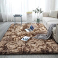 HI-Homes Sour Beige Shaded Silk Touch Shaggy Carpet | Soft Microfiber & Polyester Rug | Handmade Rug