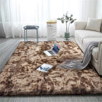 HI-Homes Sour Beige Shaded Silk Touch Shaggy Carpet | Soft Microfiber & Polyester Rug | Handmade Rug