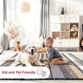 HI-Homes Shaded Silk Touch Ombre Haze Shaggy Carpet | Soft Microfiber Rug | Handmade Rug