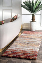 HI-Homes Shaded Silk Touch Ombre Haze Shaggy Carpet | Soft Microfiber Rug | Handmade Rug