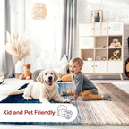 HI-Homes Shaded Silk Touch Ombre Haze Shaggy Carpet | Soft Microfiber Rug | Handmade Rug