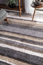 HI-Homes Shaded Silk Touch Ombre Haze Shaggy Carpet | Soft Microfiber Rug | Handmade Rug