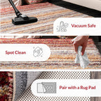 HI-Homes Shaded Silk Touch Ombre Haze Shaggy Carpet | Soft Microfiber Rug | Handmade Rug