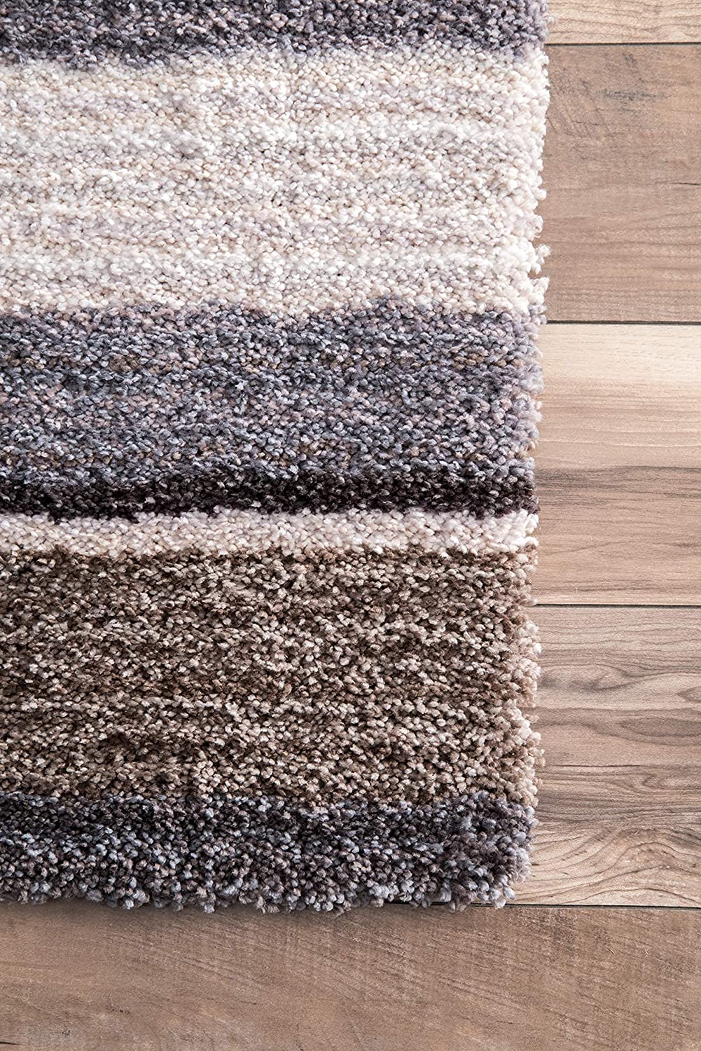 HI-Homes Shaded Silk Touch Ombre Haze Shaggy Carpet | Soft Microfiber Rug | Handmade Rug