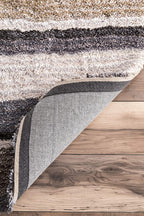 HI-Homes Shaded Silk Touch Ombre Haze Shaggy Carpet | Soft Microfiber Rug | Handmade Rug